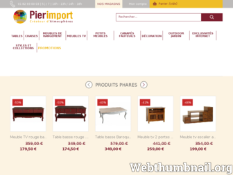 pierimport.fr website preview