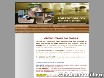 boisexotique.com website preview
