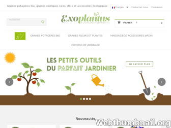 exoplantus.fr website preview