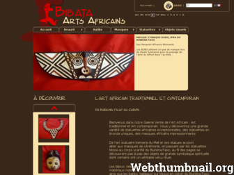 bibata-arts-africains.com website preview