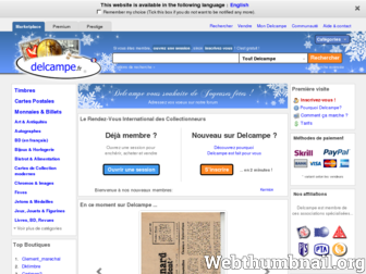 delcampe.fr website preview