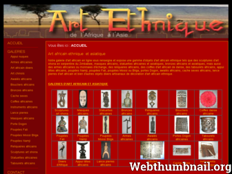 artethnique.com website preview
