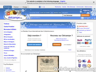 delcampe.be website preview