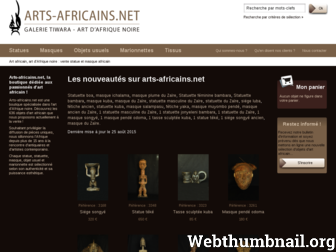 arts-africains.net website preview