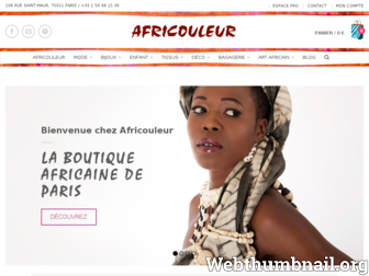 africouleur.com website preview
