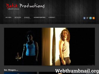 batikproductions.fr website preview