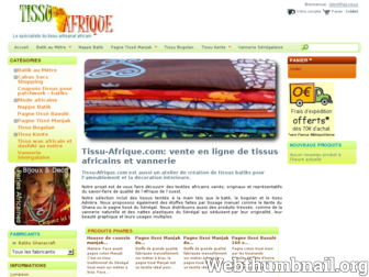 tissu-afrique.com website preview