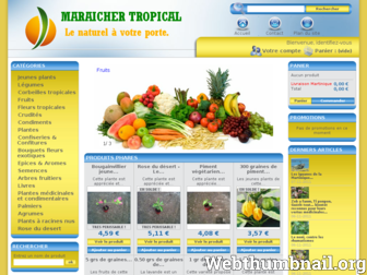 maraichertropical.com website preview