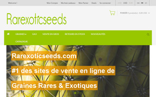 rarexoticseeds.com website preview