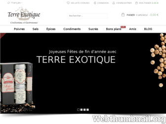 terreexotique.fr website preview