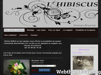 lhibiscusfleuriste.com website preview