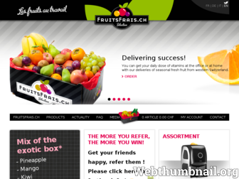 fruitsfrais.ch website preview
