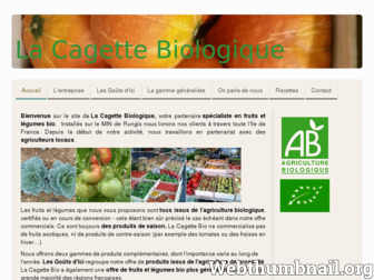 lacagettebio.fr website preview