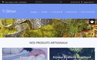 tibihan-locronan.fr website preview