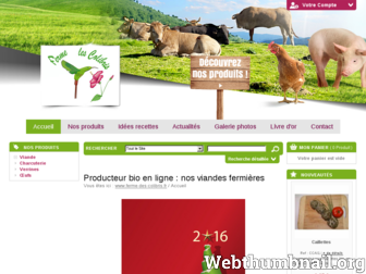 ferme-des-colibris.fr website preview