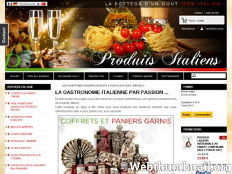 produitsditalie.fr website preview