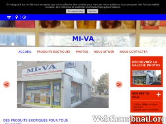 miva-produits-exotiques.fr website preview