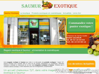 saumur-exotique.fr website preview