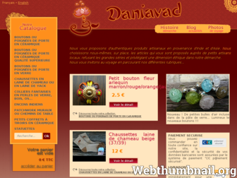 daniavad.fr website preview