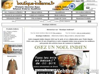 boutique-indienne.fr website preview