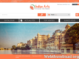 indianarts.fr website preview