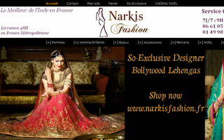 narkisfashion.fr website preview