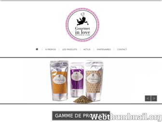 gourmetinlove.fr website preview