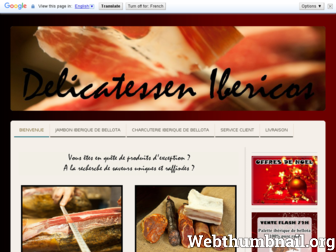 delicatessen-ibericos.fr website preview