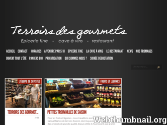 terroirsdesgourmets.com website preview