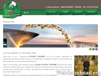 froggygourmet.fr website preview