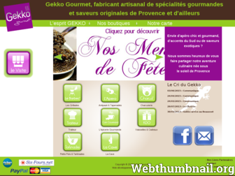 gekkogourmet.fr website preview