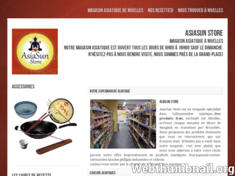 asiasun-store.be website preview