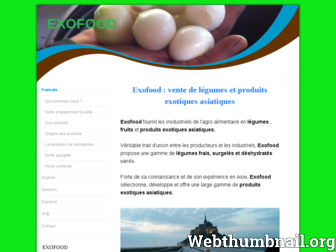 exofood.net website preview
