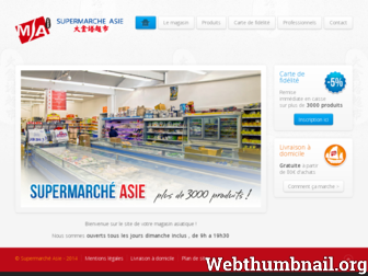 supermarche-asie.com website preview