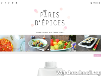 parisdepices.com website preview