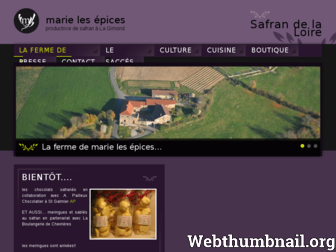 marie-les-epices.com website preview