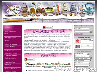 laquarelledessaveurs.com website preview