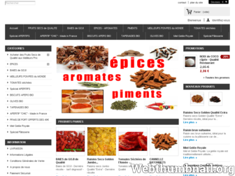 fruits-secs-epices-bio.fr website preview
