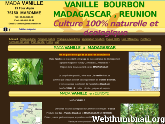 madavanille.fr website preview