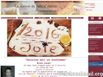 lamaisondupaindepices.fr website preview