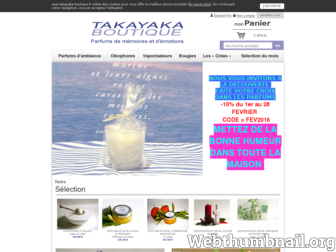 takayaka-boutique.fr website preview