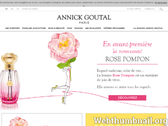 annickgoutal.com website preview