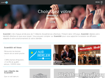 fr.scentair.com website preview