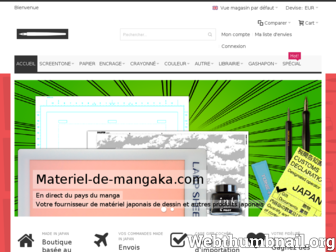 materiel-de-mangaka.com website preview