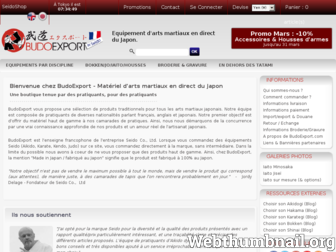 budoexport.com website preview