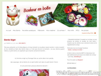 bonheurenboite.bentoblog.fr website preview