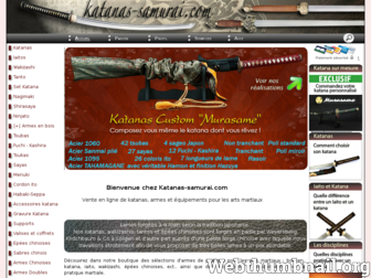 katanas-samurai.com website preview