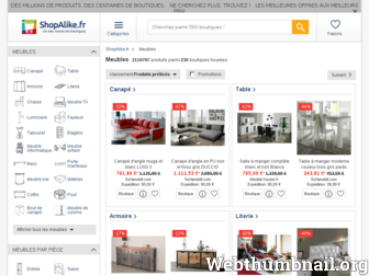 meubles.shopalike.fr website preview