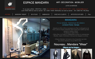 mandara.fr website preview