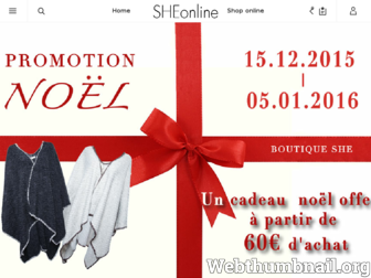 sheonline.fr website preview